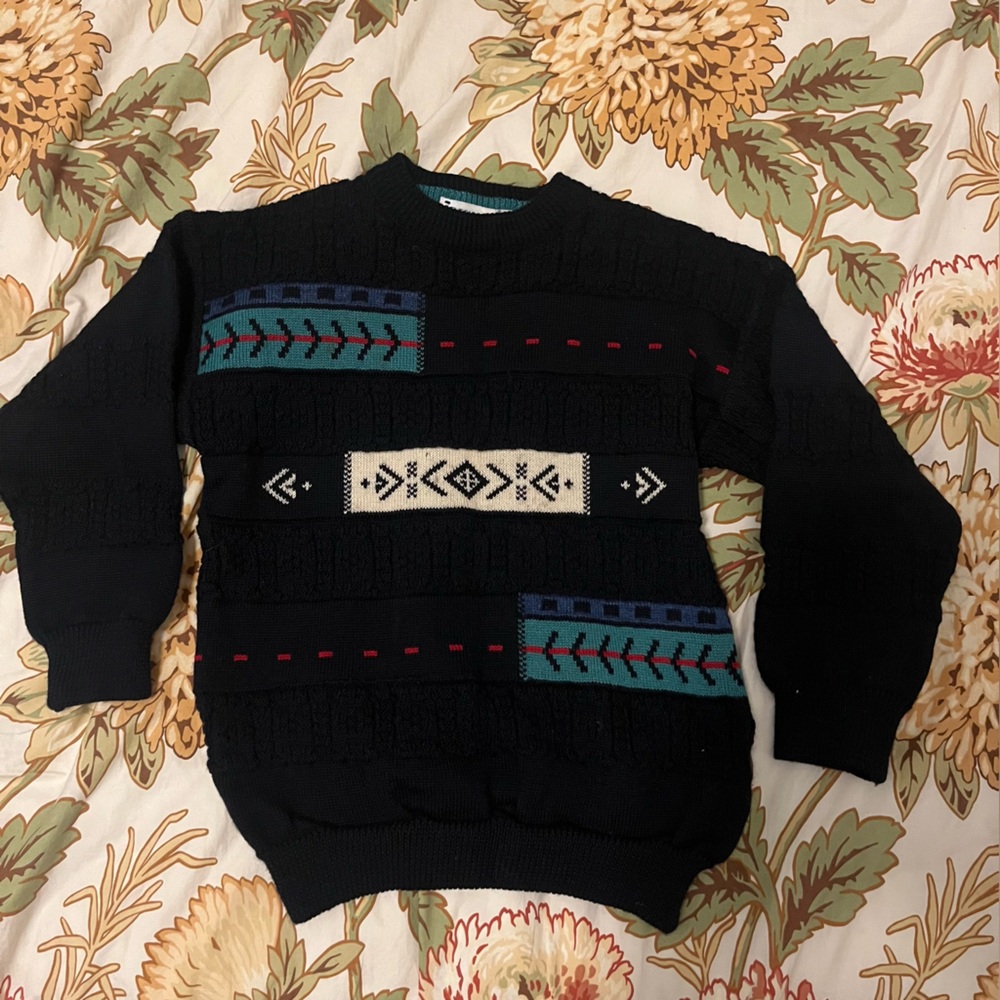 Vintage boys wool knit sweater size medium